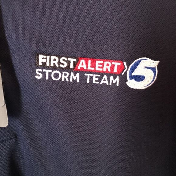 Adidas Mens Climalite Golf Polo Shirt Blue First Alert Storm Team 5 M New - Picture 2 of 8